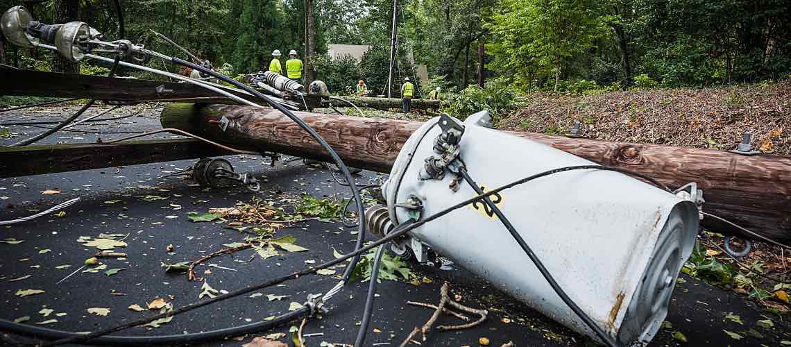 Downed power lines wreak havoc for water utilities and water test labs.