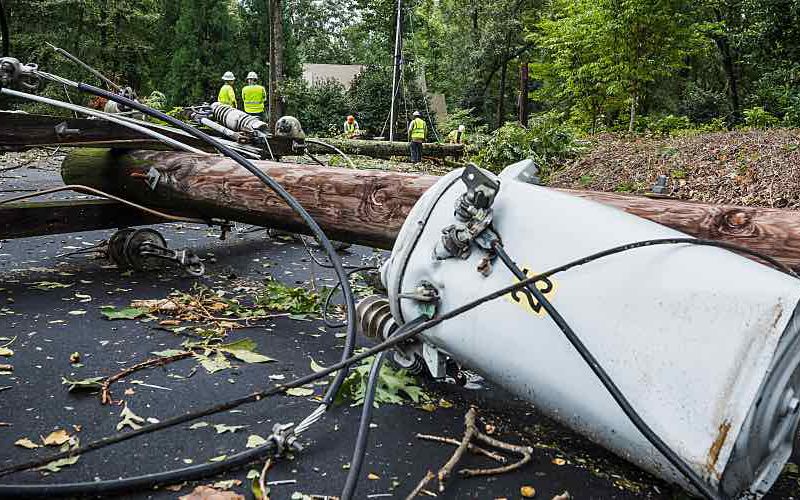 Downed power lines wreak havoc for water utilities and water test labs.