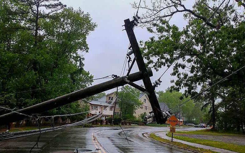 Downed transformers cut power during hurricanes, shutting down treatment plants and lift stations.