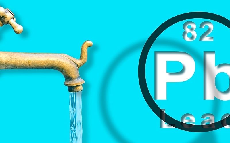 The presence of lead in the water.