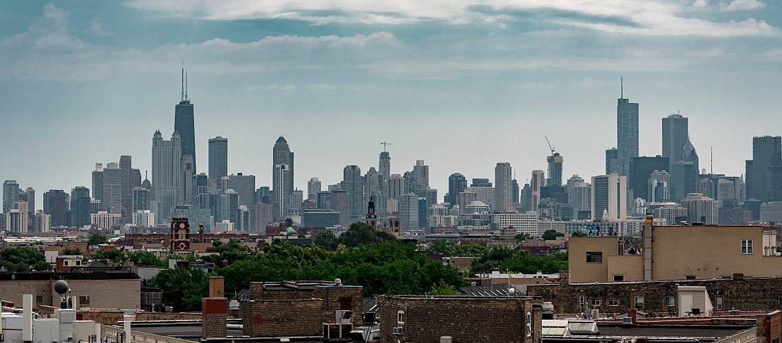 Skyline in Chicago.