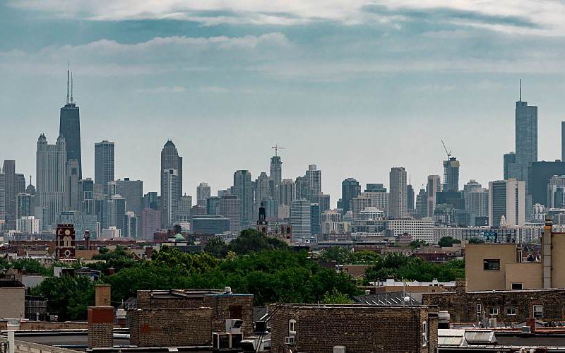 Skyline in Chicago.