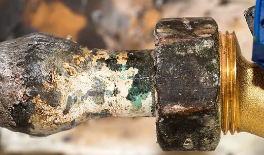 An old lead pipe