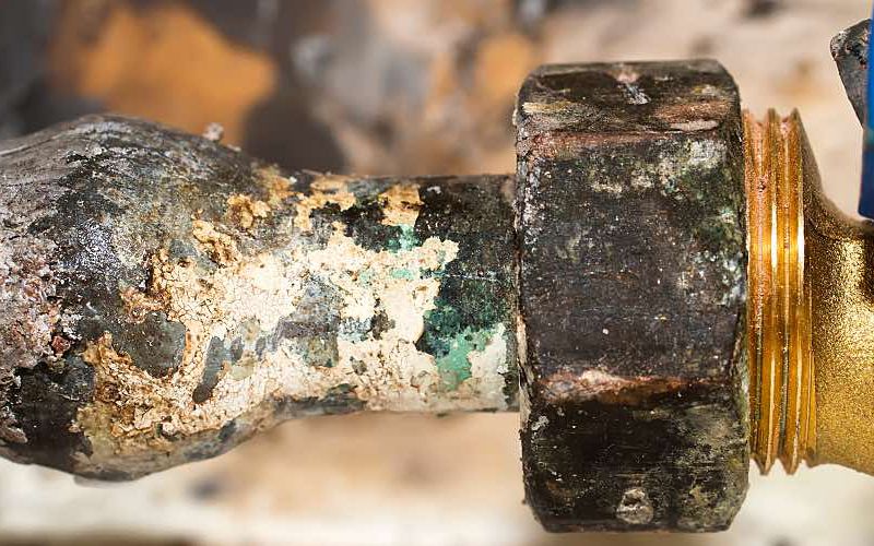 An old lead pipe